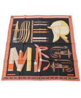 HERMES（エルメス）バンダナ・スカーフ 黒 サイズ:90 レディース/2200653734286