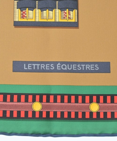 HERMES（エルメス）バンダナ・スカーフ ベージュ サイズ:90 レディース/2200653734293