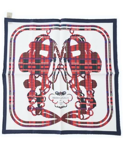 HERMES(エルメス)バンダナ・スカーフ 白 サイズ:45/2200653734309