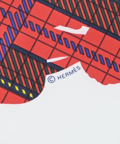 HERMES（エルメス）バンダナ・スカーフ 白 サイズ:45 レディース/2200653734316
