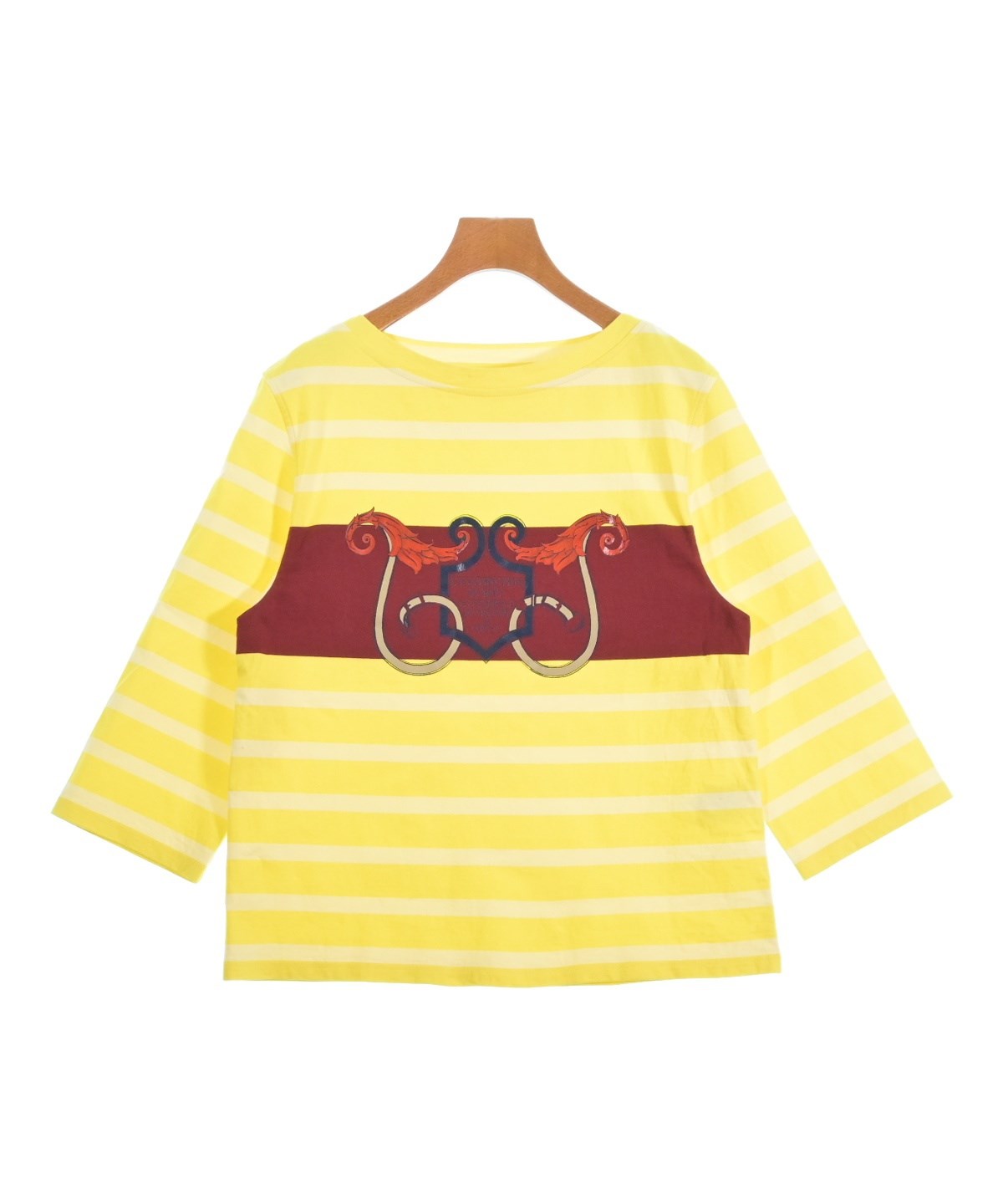 HERMES（エルメス）Tシャツ・カットソー 黄 サイズ:38(S位) レディース