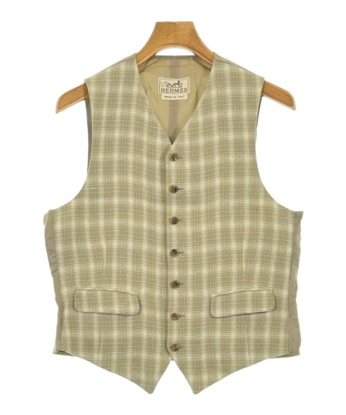 HERMES(エルメス)ドレスシャツ カーキ サイズ:48(L位)/2200646201092