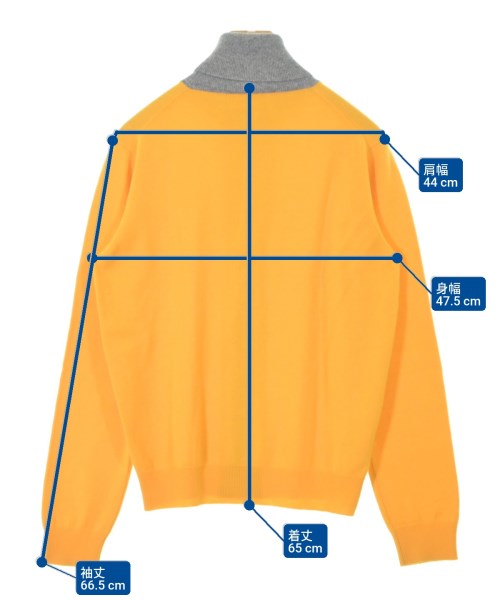 HERMES（エルメス）ニット・セーター 黄 サイズ:M メンズ/2200654098103