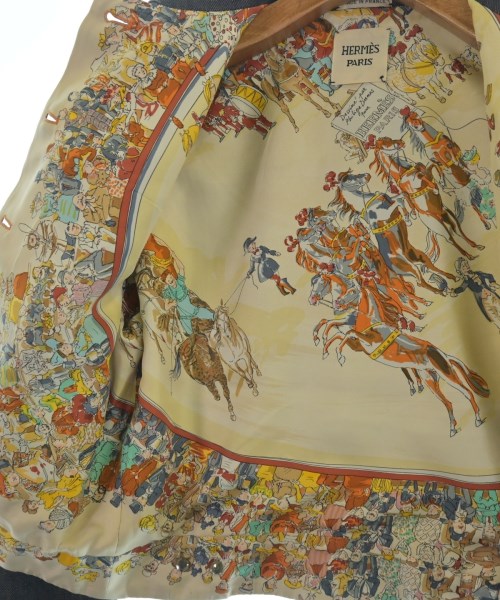 HERMES（エルメス）ブルゾン 紺 サイズ:38(S位) レディース/2200647156025