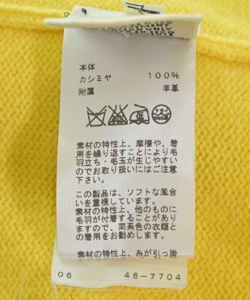 HERMES（エルメス）カーディガン 黄 サイズ:34(XXS位) レディース/2200654318010