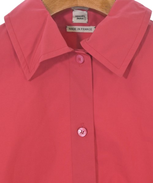 HERMES（エルメス）カジュアルシャツ 赤 サイズ:34(XXS位) レディース/2200654318034