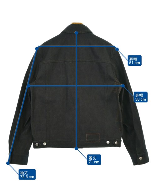 HERMES（エルメス）デニムジャケット 紺 サイズ:50(XL位) メンズ/2200654329016