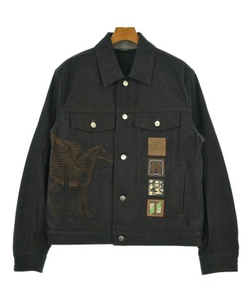 HERMES（エルメス）デニムジャケット 紺 サイズ:50(XL位) メンズ