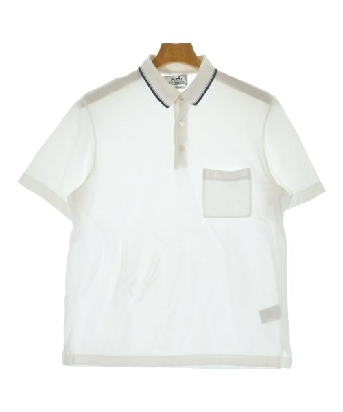 HERMES（エルメス）ポロシャツ 白 サイズ:S メンズ/2200700368037