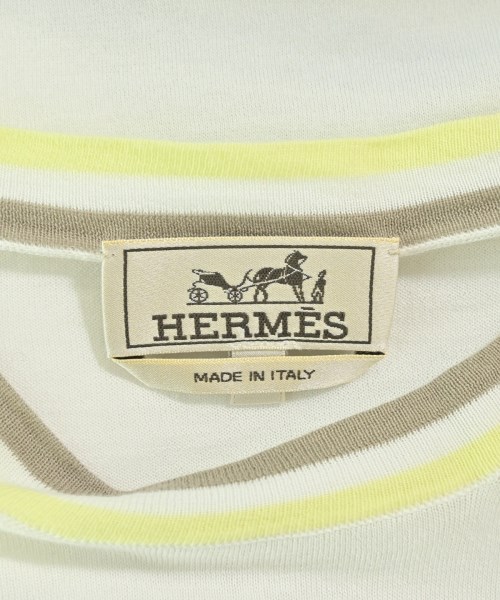 HERMES（エルメス）ニット・セーター 白 サイズ:M メンズ/2200703421012