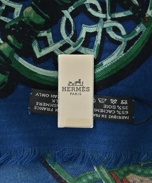 HERMES（エルメス）マフラー 青 サイズ:- レディース/2200703804198