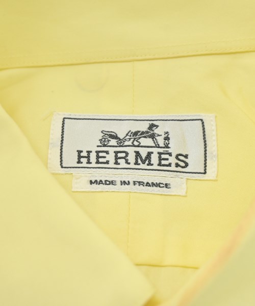 HERMES（エルメス）カジュアルシャツ 黄 サイズ:40(L位) メンズ/2200703876126