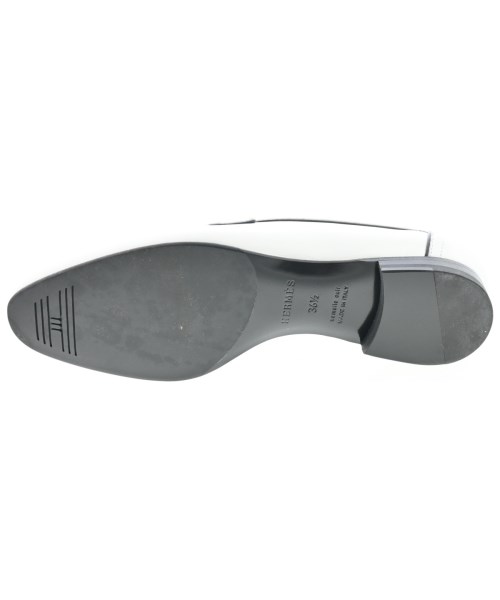 HERMES（エルメス）ドレスシューズ/ローファー 白 サイズ:36 1/2(23.5cm位) レディース/2200705294010