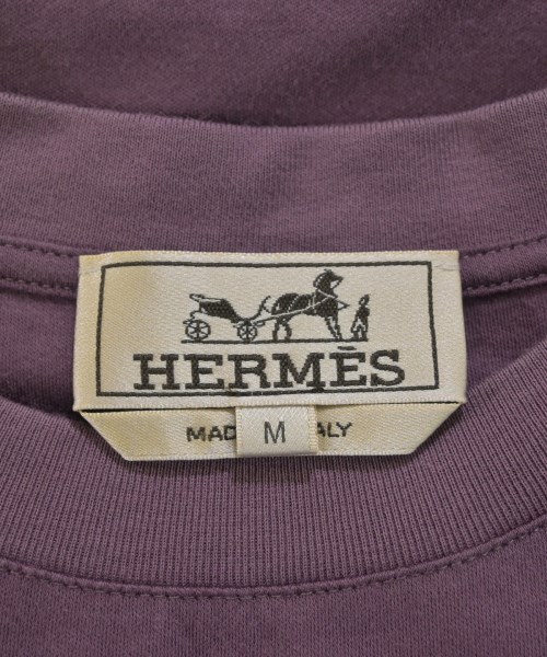 HERMES（エルメス）Tシャツ・カットソー 紫 サイズ:M メンズ