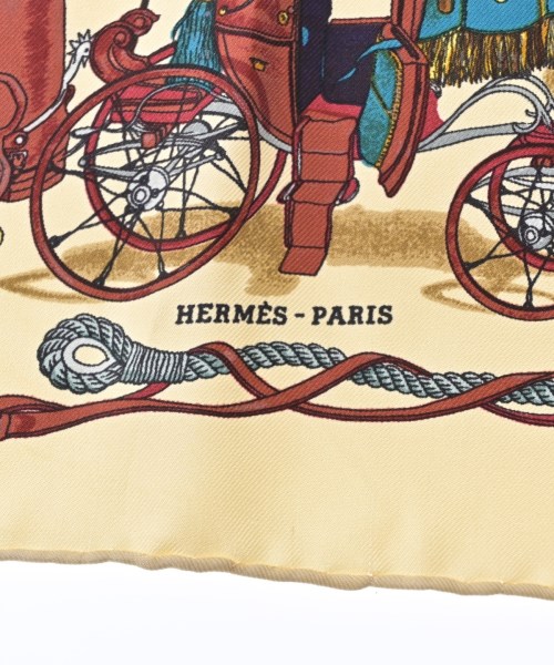 HERMES（エルメス）バンダナ・スカーフ ベージュ サイズ:45 レディース/2200705801126