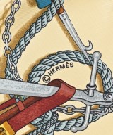 HERMES（エルメス）バンダナ・スカーフ ベージュ サイズ:45 レディース/2200705801126