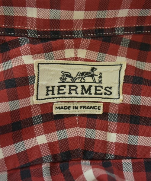 HERMES（エルメス）カジュアルシャツ 赤 サイズ:40(L位) メンズ/2200706129052