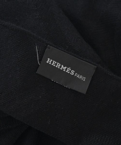 HERMES（エルメス）マフラー 黒 サイズ:- レディース/2200707624020