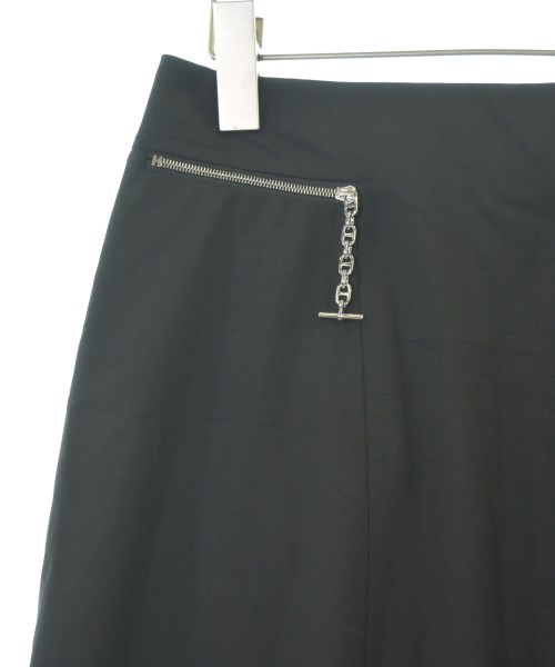 HERMES（エルメス）ひざ丈スカート 黒 サイズ:34(XXS位) レディース/2200708863077