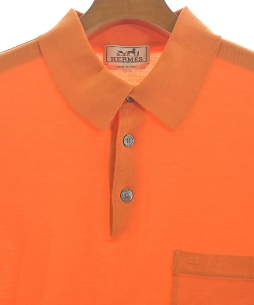 HERMES（エルメス）ポロシャツ オレンジ サイズ:L メンズ/2200662803027