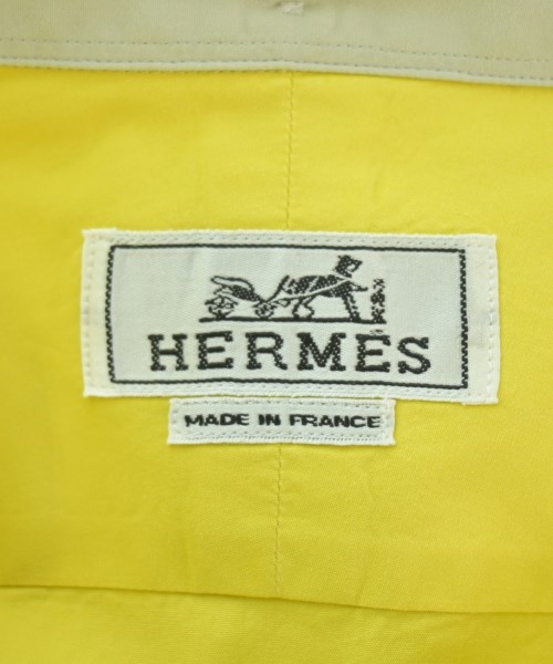 HERMES（エルメス）カジュアルシャツ 黄 サイズ:41(XL位) メンズ/2200662803058