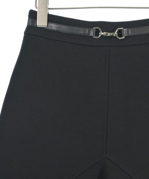 HERMES（エルメス）ひざ丈スカート 黒 サイズ:34(XXS位) レディース/2200662803119