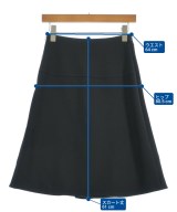 HERMES（エルメス）ひざ丈スカート 黒 サイズ:34(XXS位) レディース/2200662803119