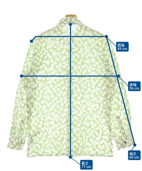 HERMES（エルメス）カジュアルシャツ 緑 サイズ:39(M位) メンズ/2200662803133