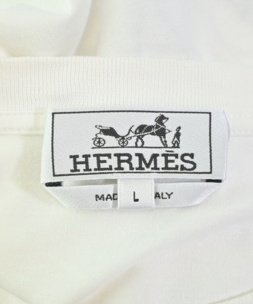 HERMES（エルメス）Tシャツ・カットソー 白 サイズ:L メンズ/2200662803171