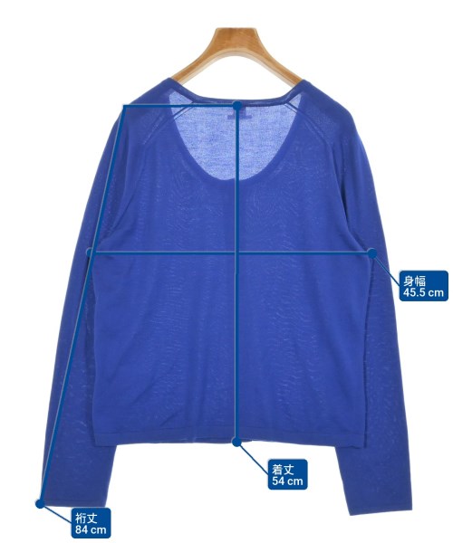 HERMES（エルメス）カーディガン 青 サイズ:42(M位) レディース/2200663303052