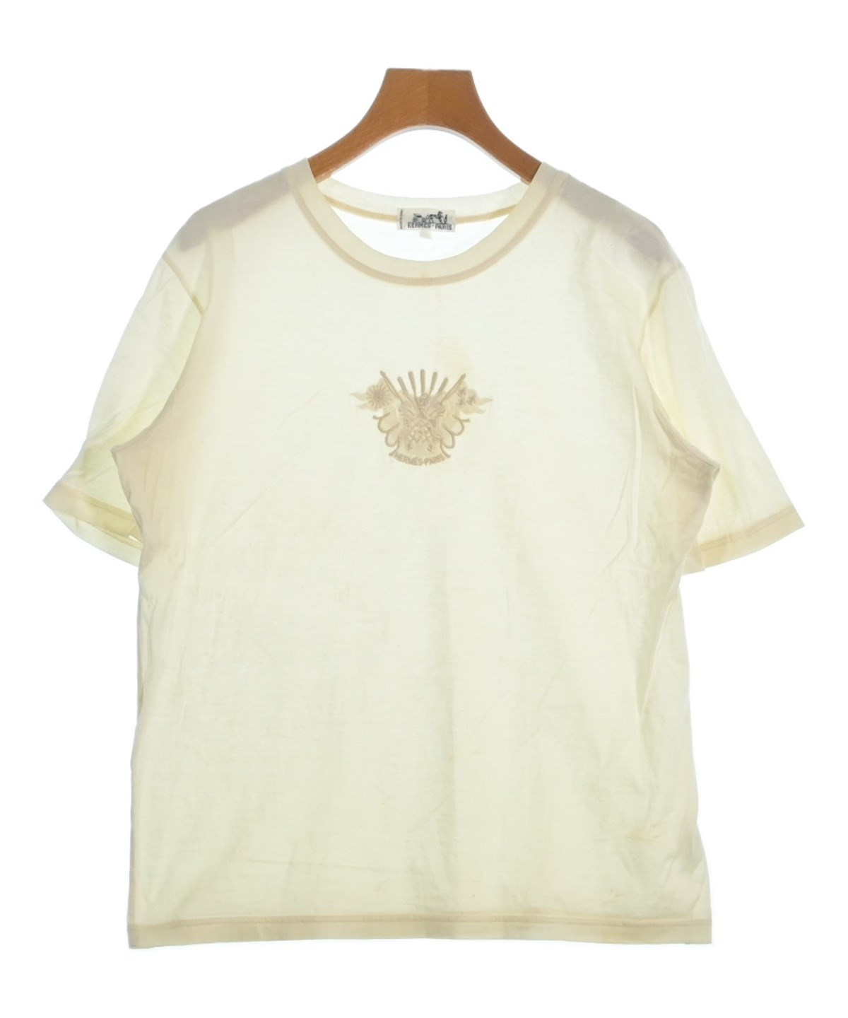 HERMESエルメスTシャツ　ベージュ　クリケティス34 美品 HERMESエルメスTシャツ ベージュ クリケティス34 美品の通販はau PAY