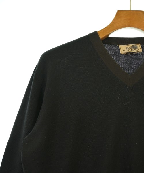 HERMES（エルメス）ニット・セーター 黒 サイズ:S メンズ/2200663596010