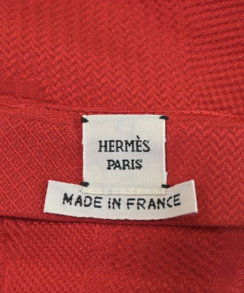 HERMES（エルメス）ブラウス 赤 サイズ:38(S位) レディース/2200664677015