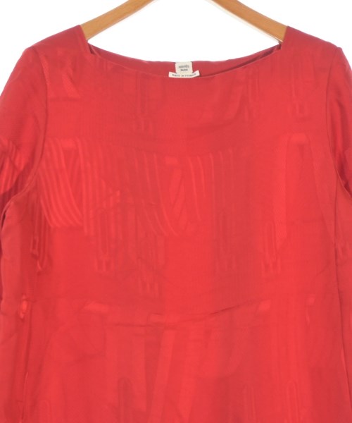 HERMES（エルメス）ブラウス 赤 サイズ:38(S位) レディース/2200664677015