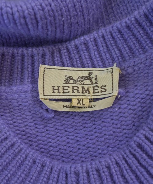 HERMES（エルメス）ニット・セーター 紫 サイズ:XL メンズ/2200664899028
