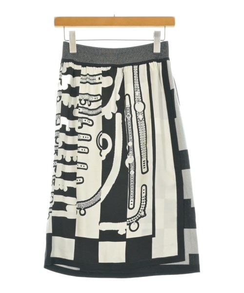 HERMES(エルメス)ひざ丈スカート 白 サイズ:38(S位)/2200665108075