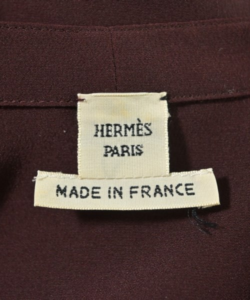 HERMES（エルメス）ブラウス 赤 サイズ:34(XXS位) レディース/2200665174117
