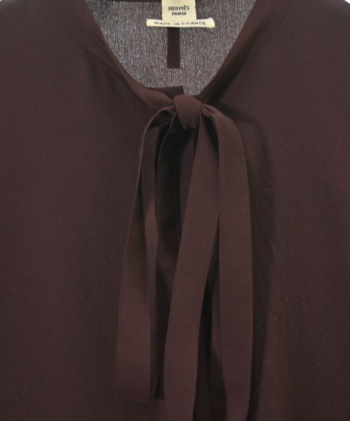 HERMES（エルメス）ブラウス 赤 サイズ:34(XXS位) レディース/2200665174117