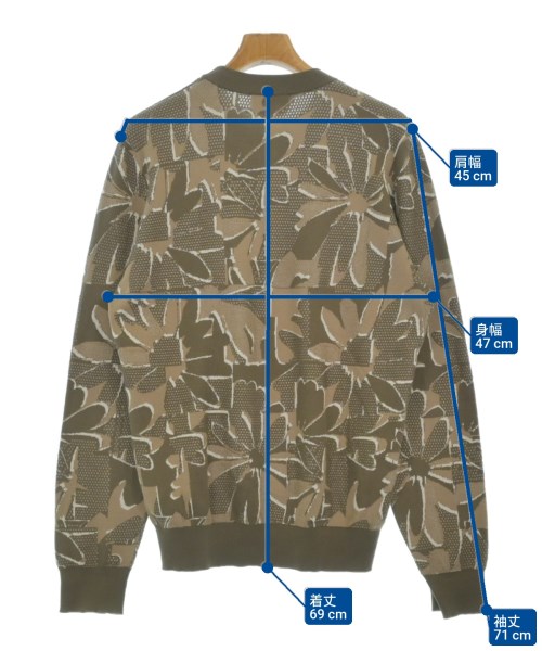 HERMES（エルメス）ニット・セーター 茶 サイズ:S メンズ/2200665606014