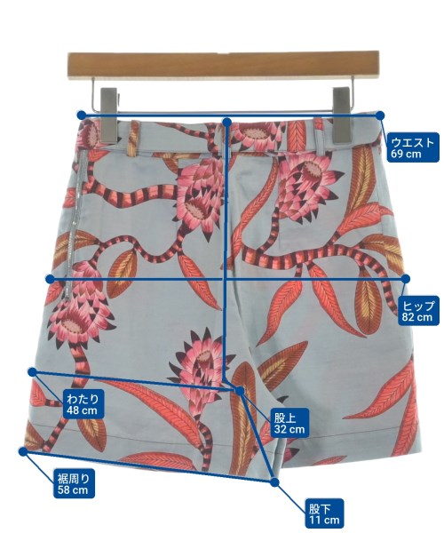 HERMES（エルメス）ショートパンツ 青 サイズ:36(XS位) レディース/2200665606038