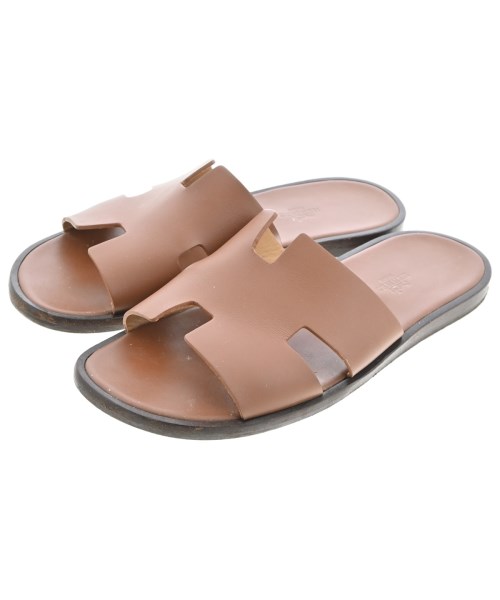 HERMES(エルメス)サンダル 茶 サイズ:EU41(26cm位)/2200667703131