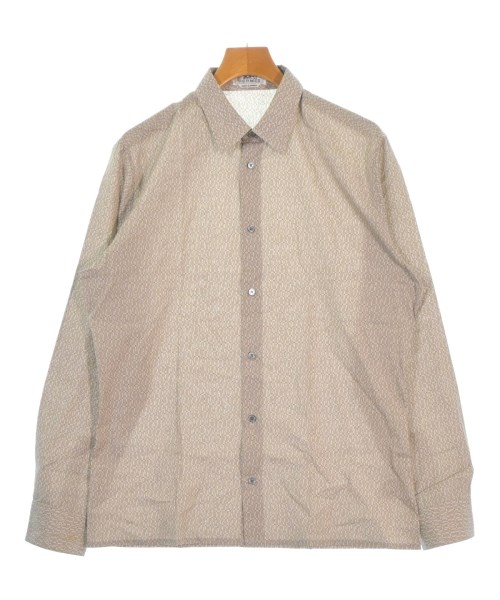 HERMES(エルメス)カジュアルシャツ 茶 サイズ:41(XL位)/2200668739092