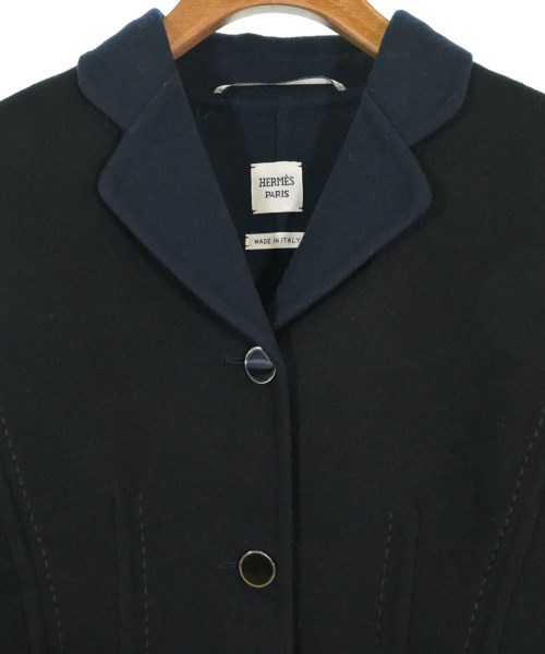 HERMES（エルメス）テーラードジャケット 黒 サイズ:34(XXS位) レディース/2200663725021