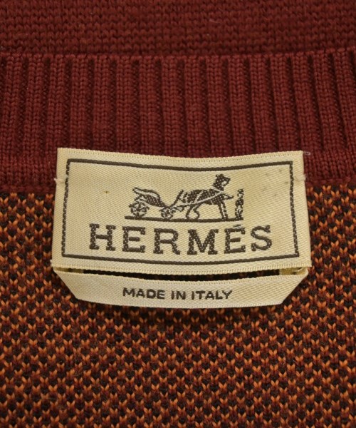 HERMES（エルメス）ニット・セーター 赤 サイズ:S メンズ/2200670396016