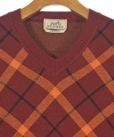 HERMES（エルメス）ニット・セーター 赤 サイズ:S メンズ/2200670396016