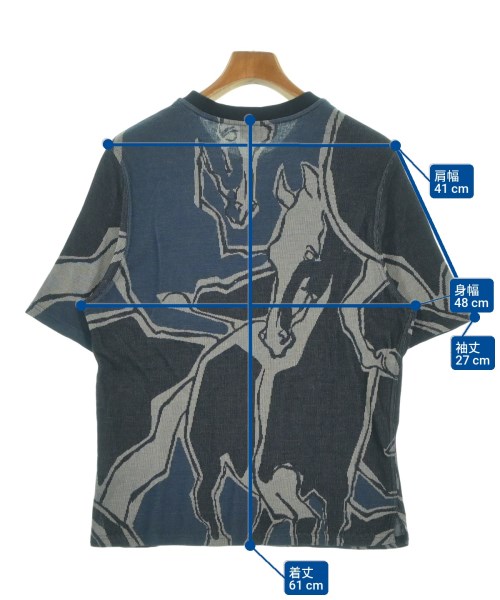 HERMES（エルメス）Tシャツ・カットソー 紺 サイズ:M メンズ/2200670425068