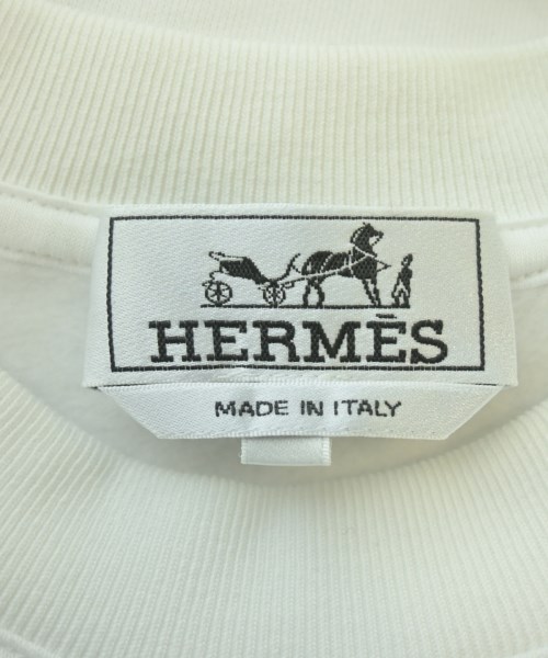 HERMES（エルメス）スウェット 白 サイズ:XS メンズ/2200670590018