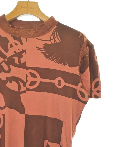 HERMES（エルメス）Tシャツ・カットソー 茶 サイズ:38(S位) レディース/2200670590056