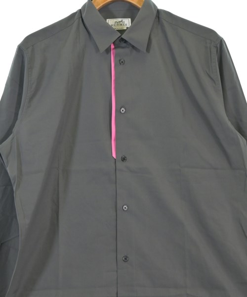 HERMES（エルメス）カジュアルシャツ グレー サイズ:41(XL位) メンズ/2200670590063