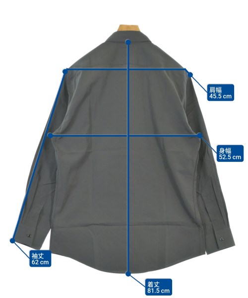 HERMES（エルメス）カジュアルシャツ グレー サイズ:41(XL位) メンズ/2200670590063